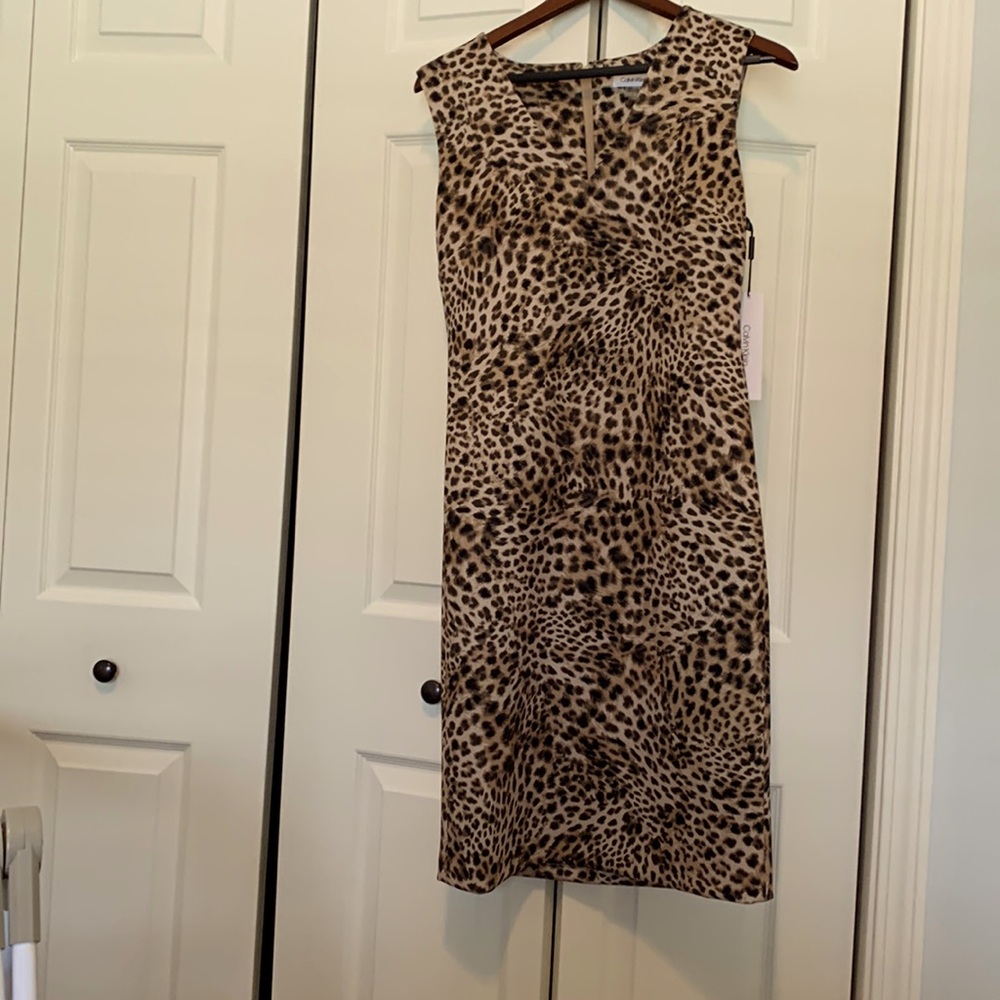 Brand new Calvin Klein Leopard Print Sheath